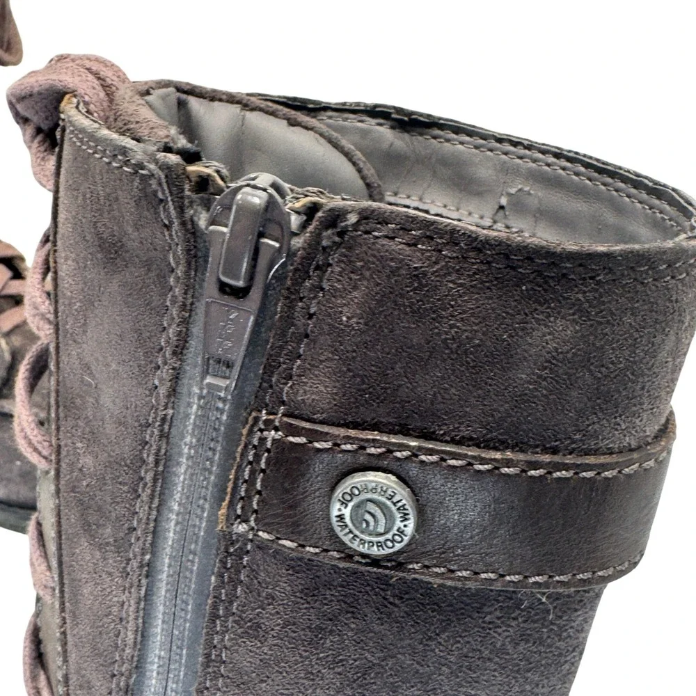 The North Face Ballard Lace II Suede Waterproof‎ Primaloft Boots Grey Women 6.5